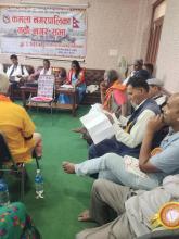 नवौं नगर सभामा जनप्रतिनिधि ज्यूहरुको उपस्थितिको फोटा